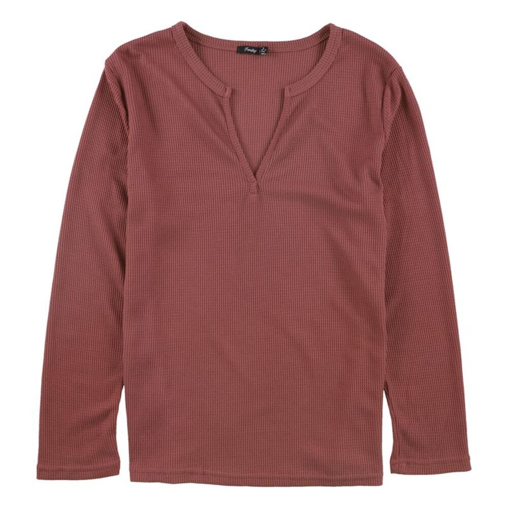 Famulily Womens Waffle Knit Basic T-Shirt, NWT